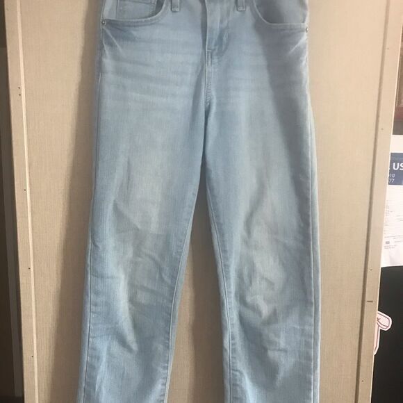 Denizen Levi's Girls High Rise Ankle Straight Raw Hem Size 10 - Picture 4 of 12